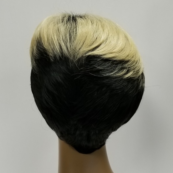 Black and Blond 100% Japanese Fiber Synthetic Wig - Picture 3 of 5